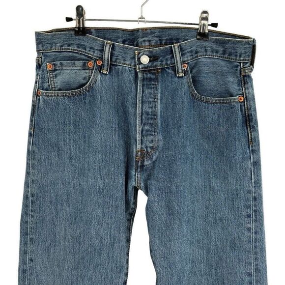 Levi’s 501 Buttonfly Straight Leg Jeans Men’s Size 33X32 - Picture 3 of 9